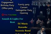 DJ Sounds Systems & Lights for Rent
