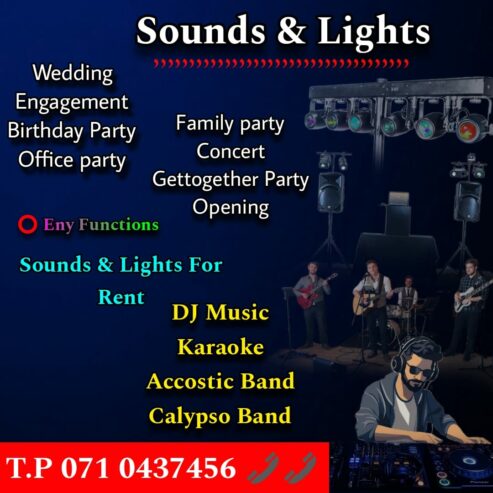 DJ Sounds Systems & Lights for Rent